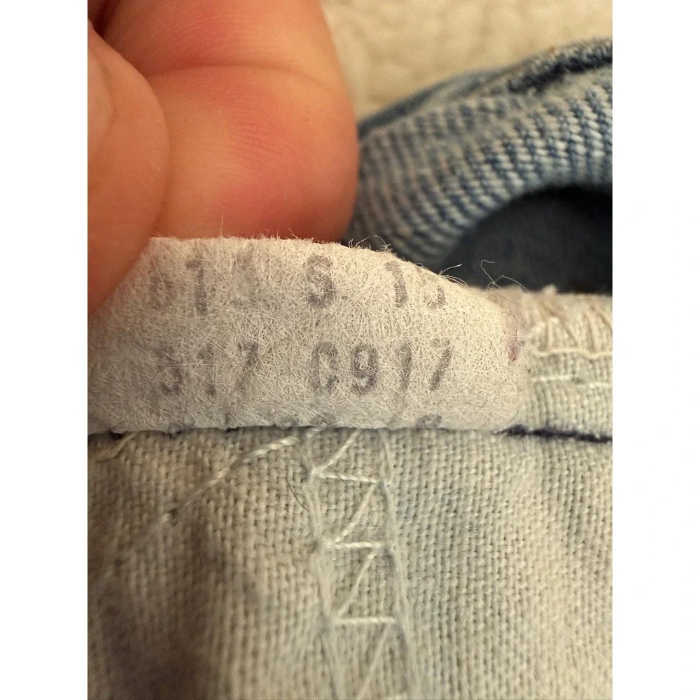 Vintage Levis 517 Bootcut Jeans Mens 32x31 Fits 30x30 Orange Tab USA 80s Blue